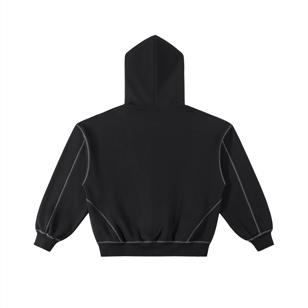 Streamline Stitched Zip-up Hoodie