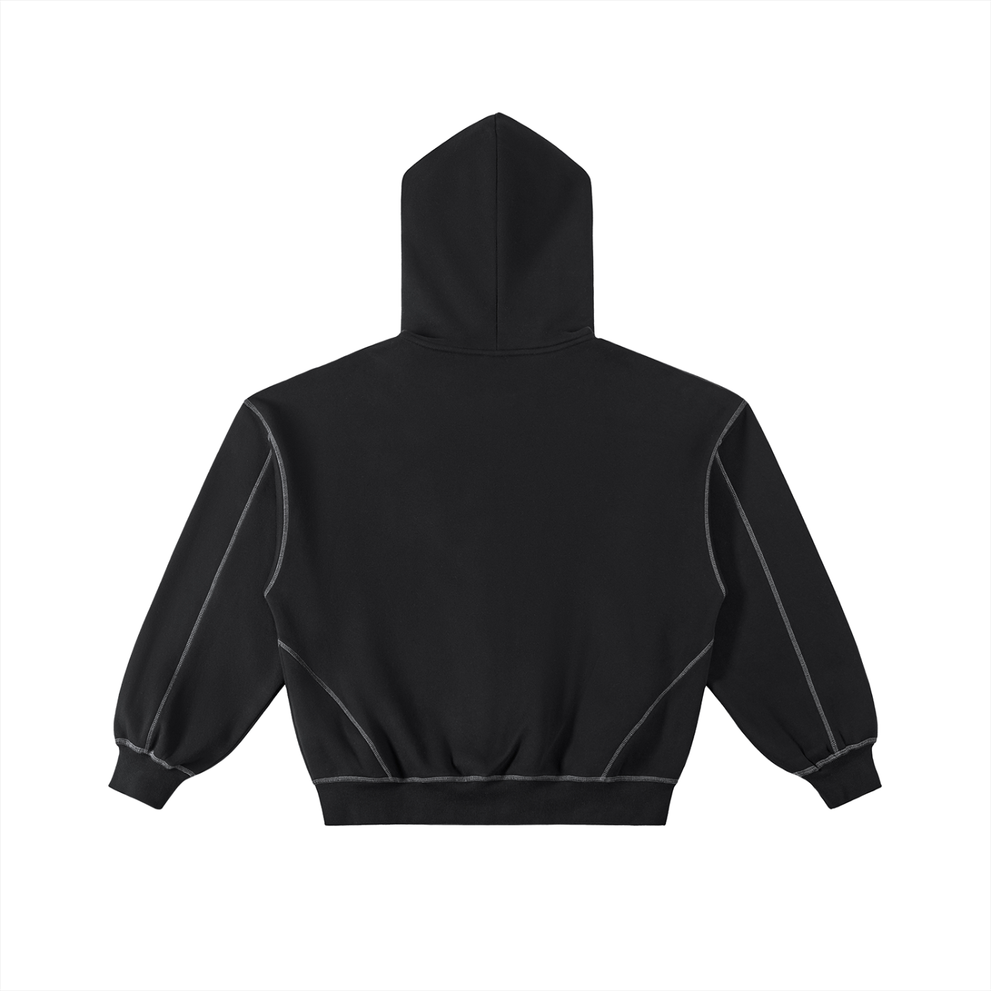 Streamline Stitched Zip-up Hoodie