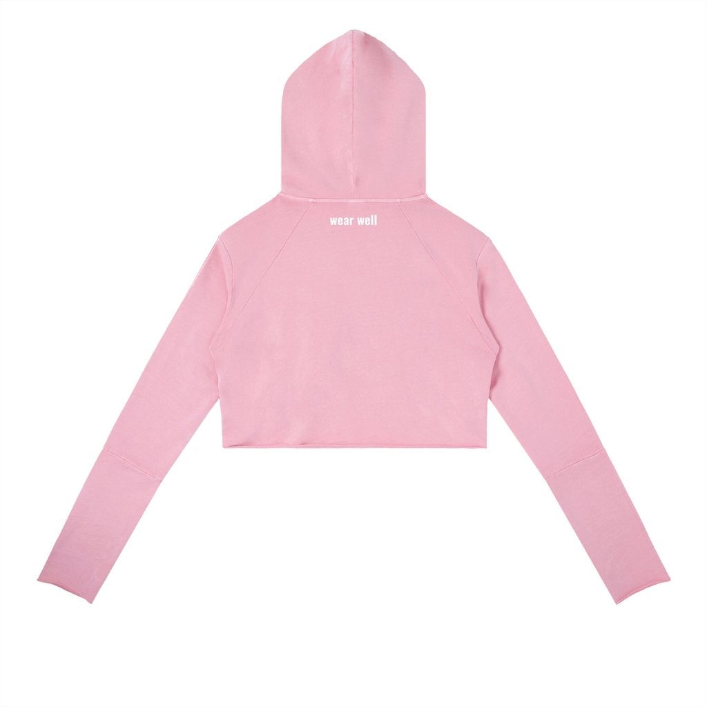 Vintage Washed Raw Edge Hoodie