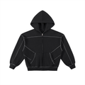Streamline Stitched Zip-up Hoodie