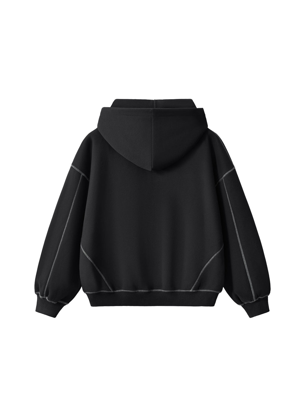 Streamline Stitched Zip-up Hoodie