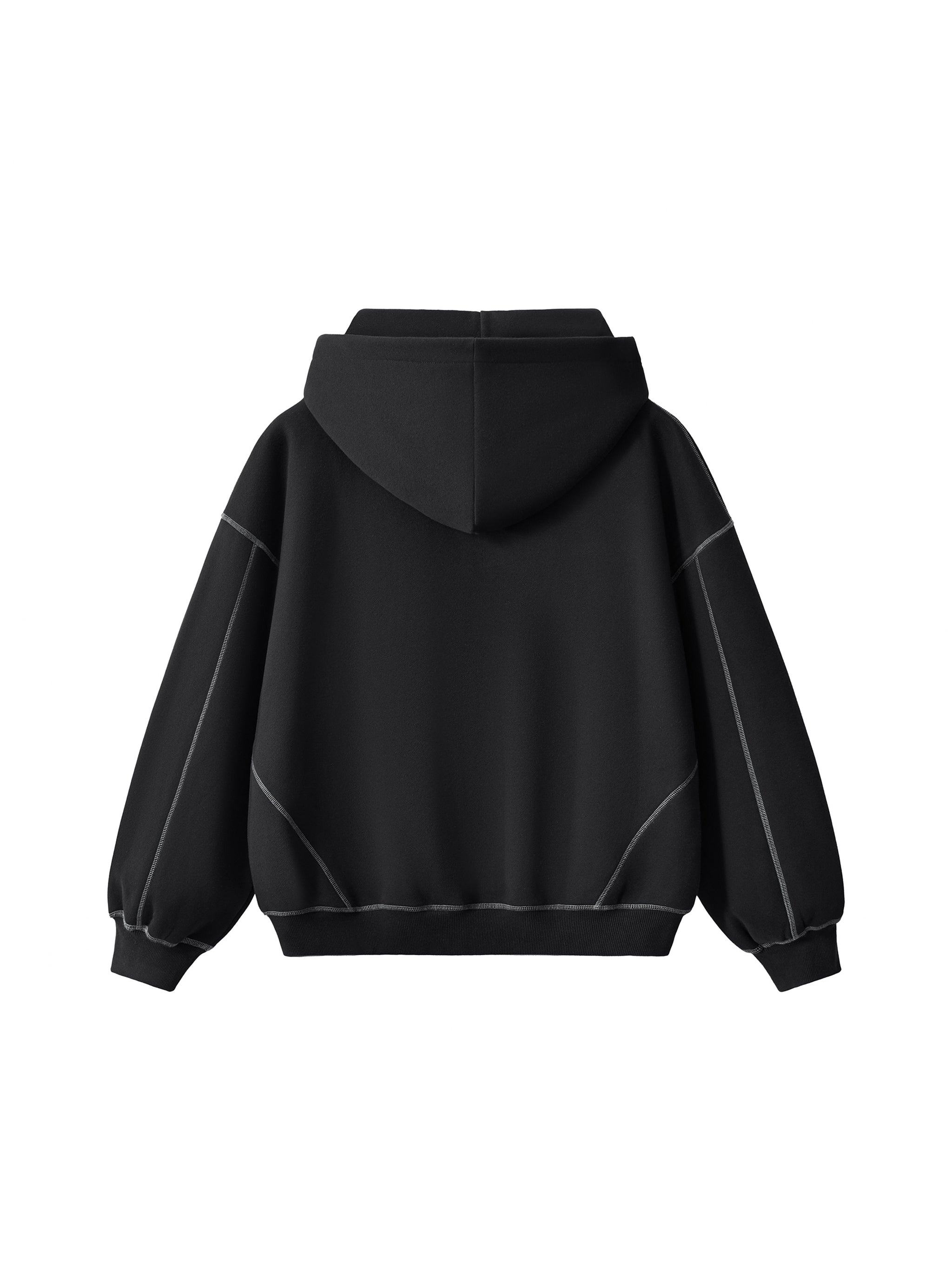 Streamline Stitched Zip-up Hoodie