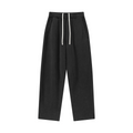 400GSM Men’s Vintage-Wash Scythe-Cut Barrel Pants Vintage Black