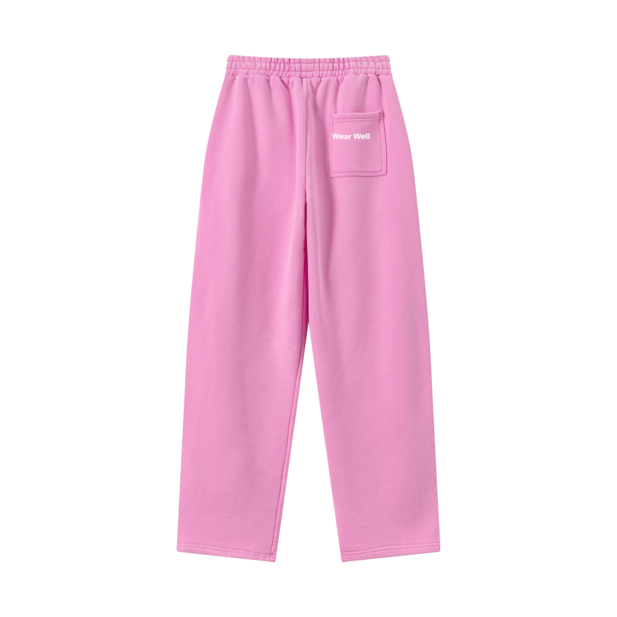 400GSM Men’s Vintage-Wash Scythe-Cut Barrel Pants Vintage Peach Pink